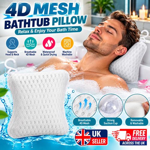 Mesh bathtub pillow bath - 4d,