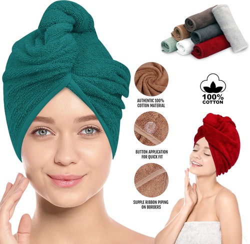 100 cotton hair drying turban - 100%,