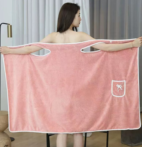 Absorbent wearable bath towel - bath,