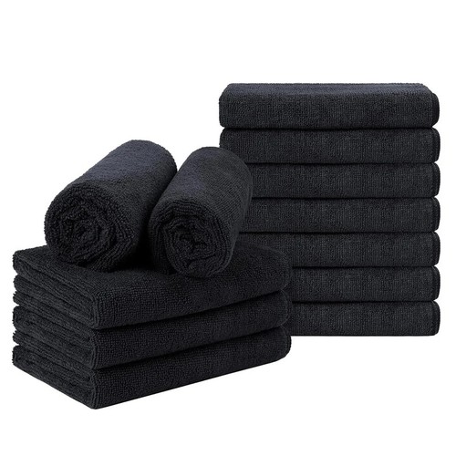 Pack black microfiber salon - 5,